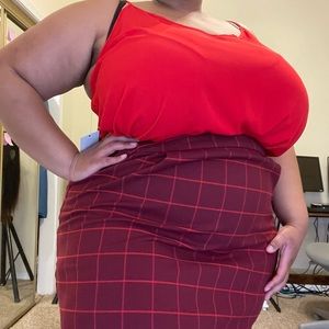 Cherry Red Spaghetti Straps